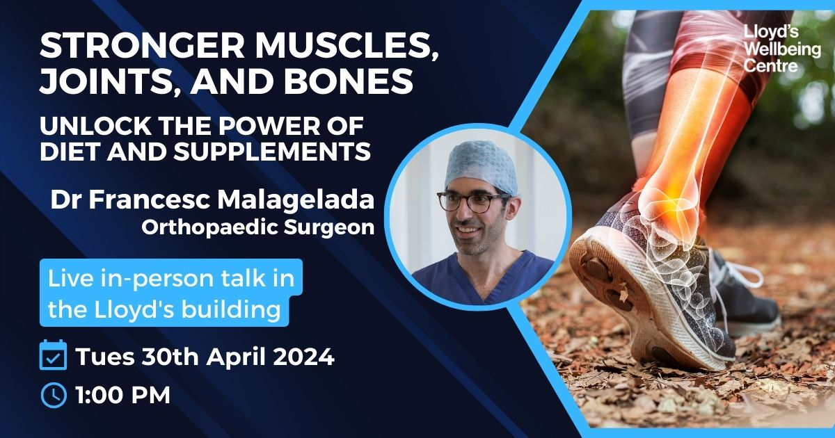 Talk header - Stronger muscles, joints, and healthier bones